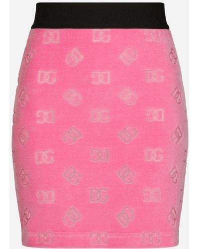 dolce gabbana pink skirt|dolce and gabbana denim skirt.